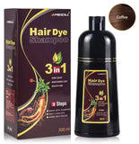 3-in-1 Natural Hair Dye Shampoo - Quick & Easy Gray Coverage, Cleanses & Nourishes - Outlet-Marketplace