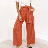 Pantalon d'été décontracté en coton et lin