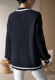 Gilet en tricot à col en V