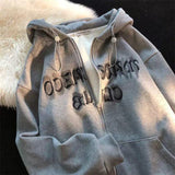 Letter Embroidery Hoodies for Women - Outlet-Marketplace