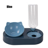 Pet Bowl Double Bowls Food Water Feeder With Auto Water Dispenser - Outlet-Marketplace