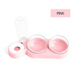 Pet Bowl Double Bowls Food Water Feeder With Auto Water Dispenser - Outlet-Marketplace