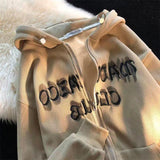 Letter Embroidery Hoodies for Women - Outlet-Marketplace