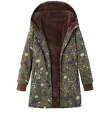 Winter Retro Hooded Cashmere Jacket for Women - Outlet-Marketplace