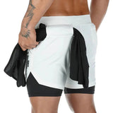 2-In-1 Compression Jogging Short Pants - Outlet-Marketplace