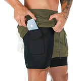 2-In-1 Compression Jogging Short Pants - Outlet-Marketplace