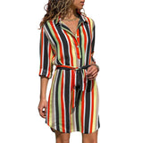 Women's Long Sleeve Shirt Dress - Outlet-Marketplace