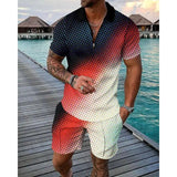 Fashion Casual Polo Shirt Two-Piece Set - Outlet-Marketplace