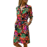 Women's Long Sleeve Shirt Dress - Outlet-Marketplace
