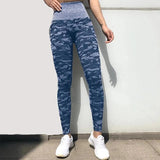 Blue Camo Movi Leggings - Outlet-Marketplace