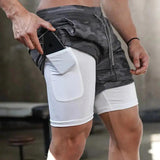 2-In-1 Compression Jogging Short Pants - Outlet-Marketplace