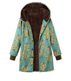 Winter Retro Hooded Cashmere Jacket for Women - Outlet-Marketplace