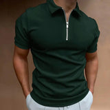 Santiago Zip-Up Polo Shirt - Outlet-Marketplace