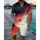 Fashion Casual Polo Shirt Two-Piece Set - Outlet-Marketplace