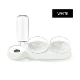 Pet Bowl Double Bowls Food Water Feeder With Auto Water Dispenser - Outlet-Marketplace