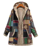 Winter Retro Hooded Cashmere Jacket for Women - Outlet-Marketplace