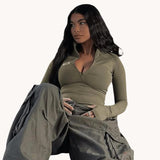 Zipper Long Sleeve - Outlet-Marketplace