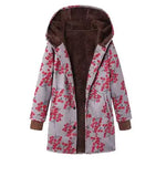 Winter Retro Hooded Cashmere Jacket for Women - Outlet-Marketplace
