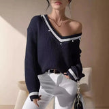 Gilet en tricot à col en V
