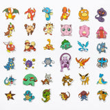50/100Pcs Pokemon Stickers Kawaii Pikachu Skateboard Bicycle Guitar Laptop Kids Waterproof Stiker Toys - Outlet-Marketplace