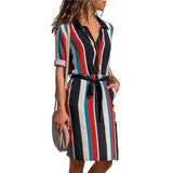 Women's Long Sleeve Shirt Dress - Outlet-Marketplace