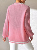Gilet en tricot à col en V