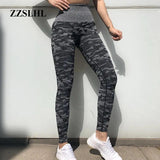 Grey Camo Leggings Chic - Outlet-Marketplace