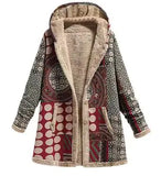 Winter Retro Hooded Cashmere Jacket for Women - Outlet-Marketplace