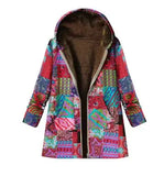 Winter Retro Hooded Cashmere Jacket for Women - Outlet-Marketplace