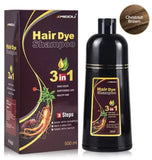 3-in-1 Natural Hair Dye Shampoo - Quick & Easy Gray Coverage, Cleanses & Nourishes - Outlet-Marketplace